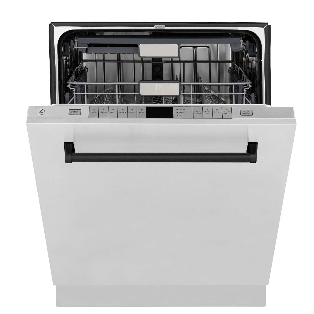 Autograph Edition 30 in. Kitchen Package with Stainless Steel Dual Fuel Range, Range Hood, Dishwasher, and Refrigerator with External Water Dispenser with Matte Black Accents 4AKPRRARHDWM30MB, product image 18 of 28