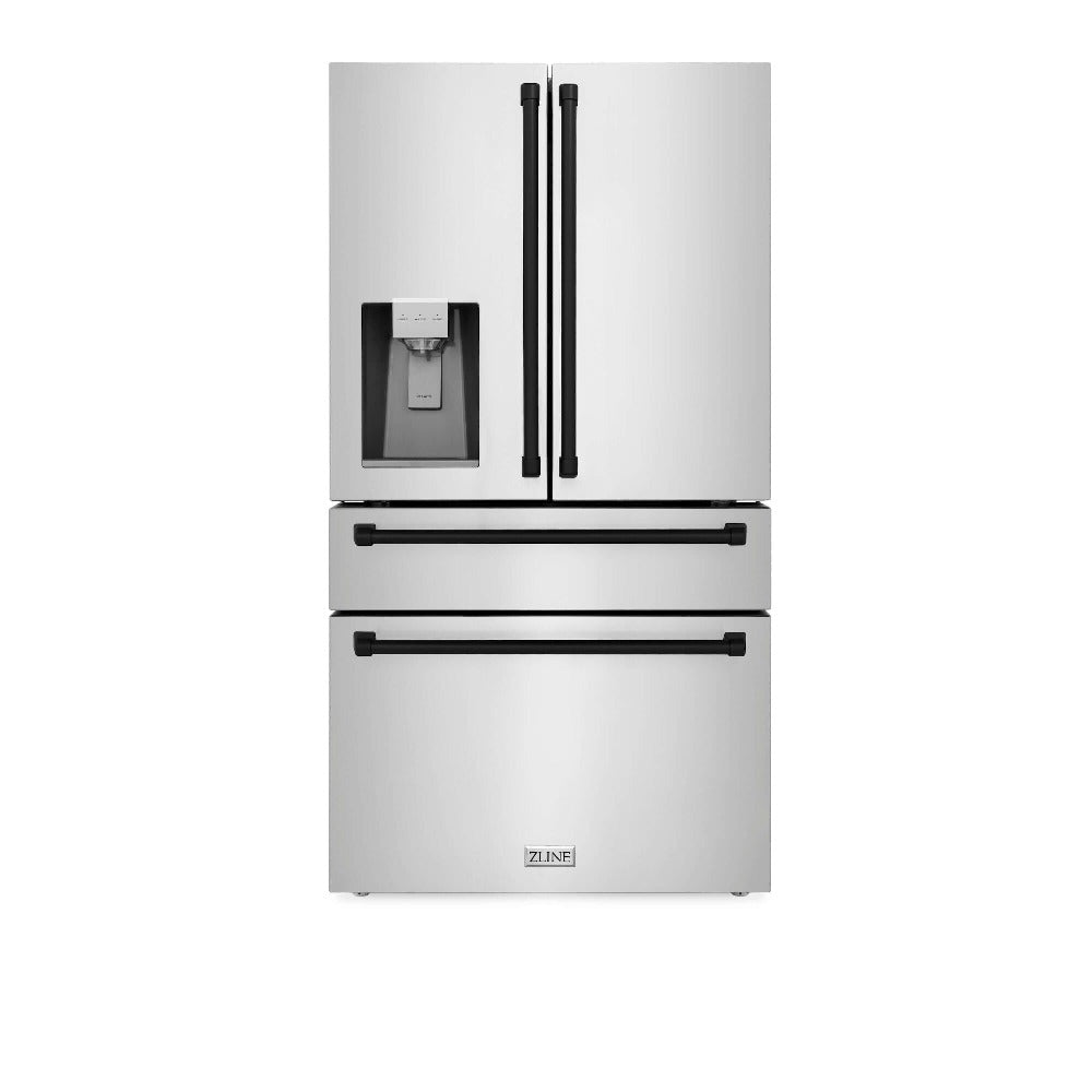 Autograph Edition 30 in. Kitchen Package with Stainless Steel Dual Fuel Range, Range Hood, Dishwasher, and Refrigerator with External Water Dispenser with Matte Black Accents 4AKPRRARHDWM30MB, product image 22 of 28