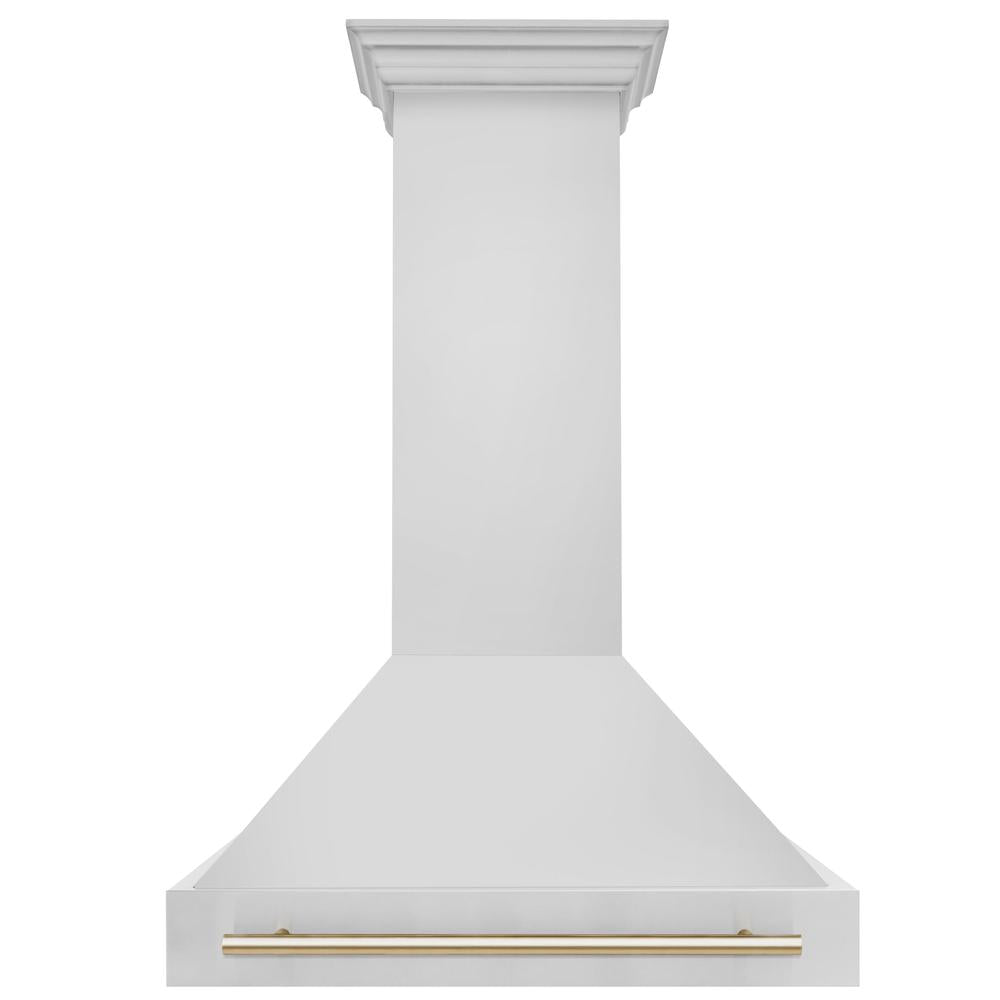Autograph Edition 36 in. Kitchen Package with Stainless Steel Dual Fuel Range, Range Hood, Dishwasher and Refrigerator Including External Water Dispenser with Polished Gold Accents 4AKPRRARHDWM36G, product image 12 of 28