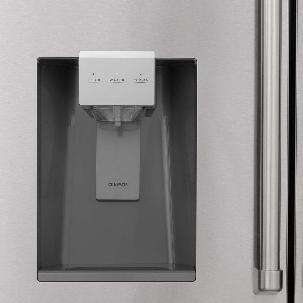 Autograph Edition 48 in. Kitchen Package with Stainless Steel Dual Fuel Range, Range Hood, Dishwasher and Refrigerator Including External Water Dispenser with Polished Gold Accents 4AKPRRARHDWM48G, product image 26 of 29