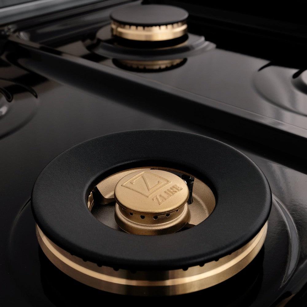 Autograph Edition 48 in. Kitchen Package with Stainless Steel Dual Fuel Range, Range Hood, Dishwasher and Refrigerator with Polished Gold Accents 4KAPRRARHDWM48G