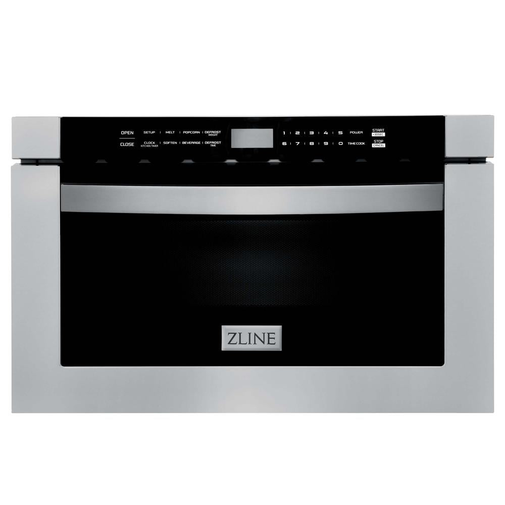 30 in. Kitchen Package with Stainless Steel Dual Fuel Range, Range Hood, Microwave Drawer and Tall Tub Dishwasher 4KPRARH30MWDWV