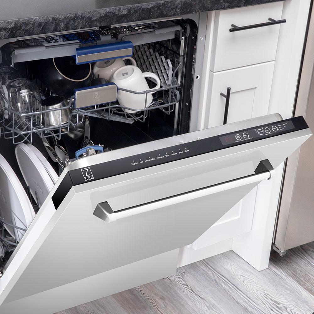 36 in. Kitchen Package with Stainless Steel Dual Fuel Range, Range Hood, Microwave Drawer and Tall Tub Dishwasher 4KPRARH36MWDWV
