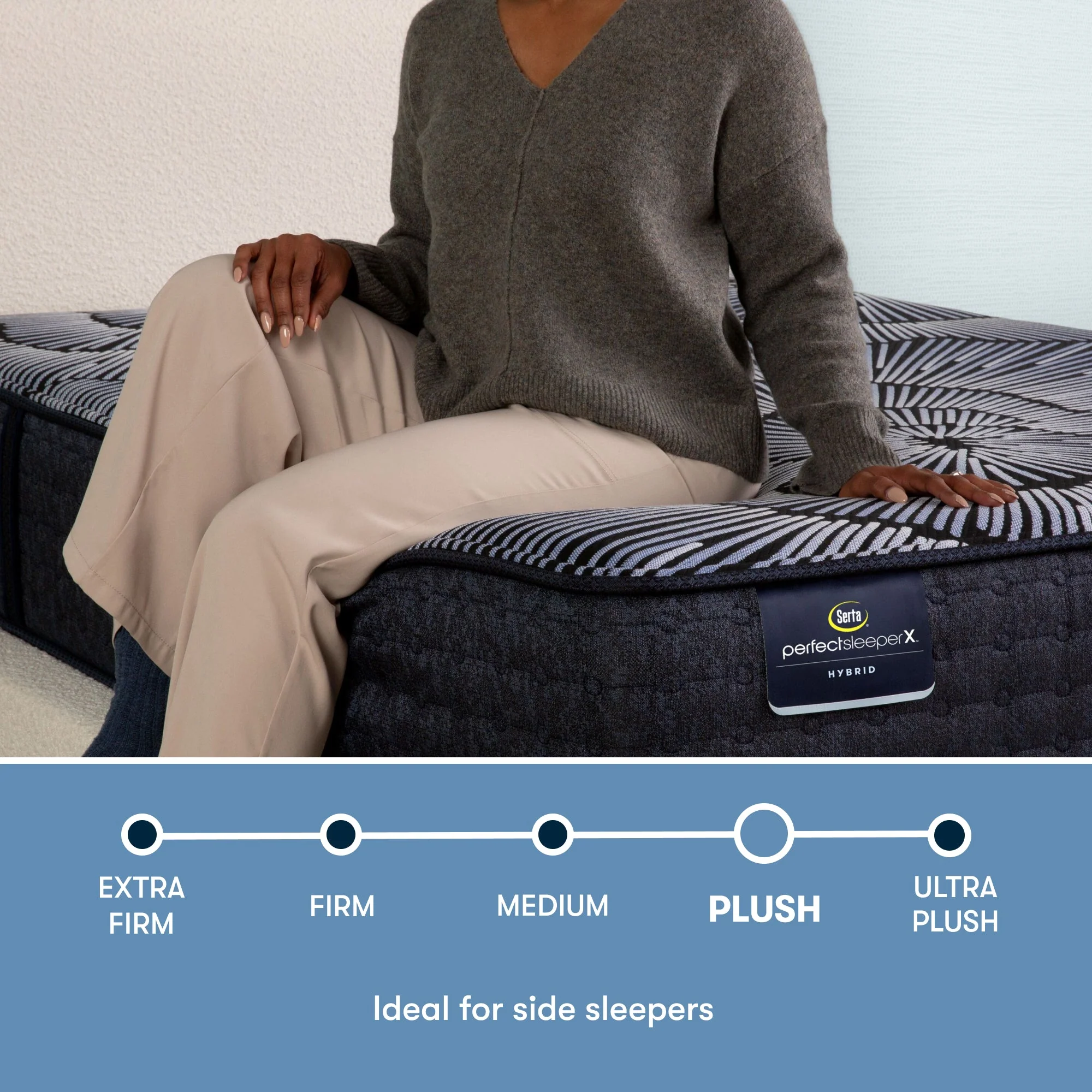 Serta Perfect Sleeper X Hybrid Mattress - Level One Plush - Plush / Twin XL 5000119721020