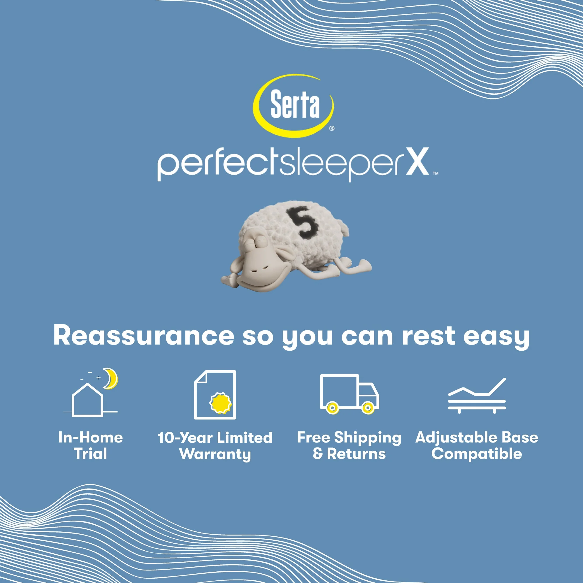 Serta Perfect Sleeper X Hybrid Mattress - Level One Plush - Plush / Twin XL 5000119721020