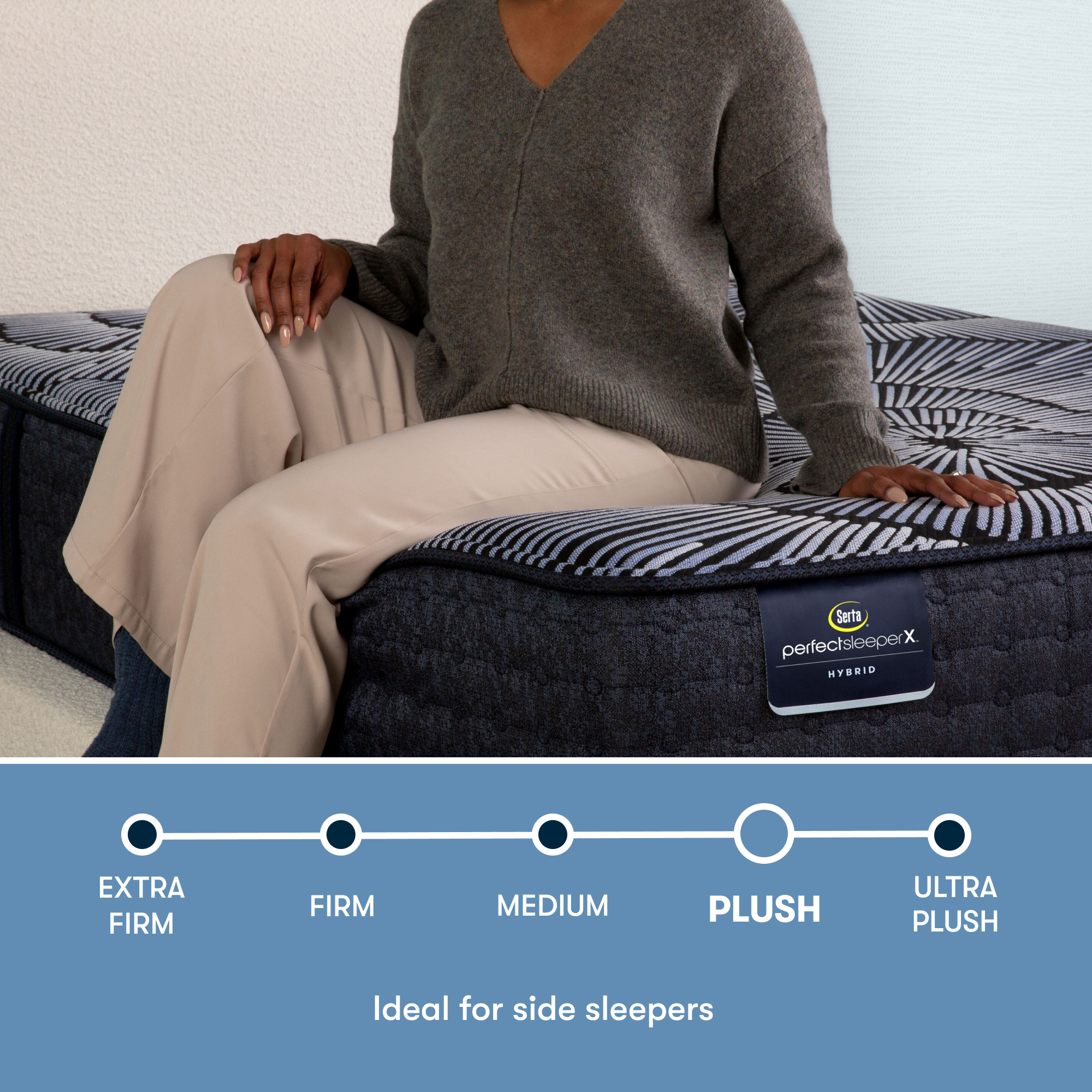 Perfect Sleeper X Kendall 13" Hybrid Plush Mattress Set -California King 5000119729970