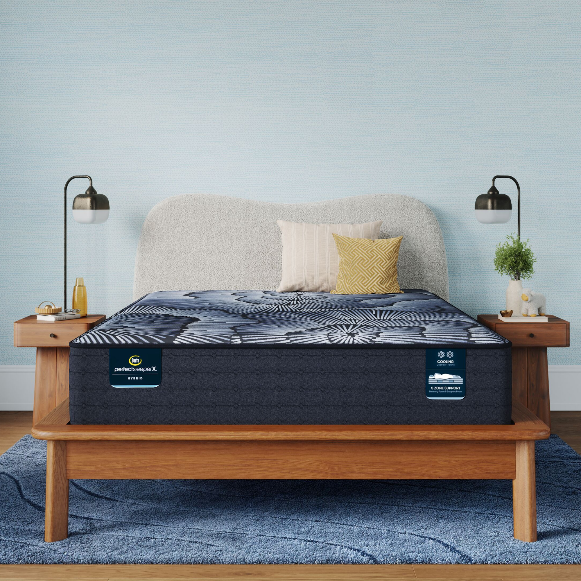 Perfect Sleeper X Kendall 13" Hybrid Medium Mattress Set -Full 5000120719930