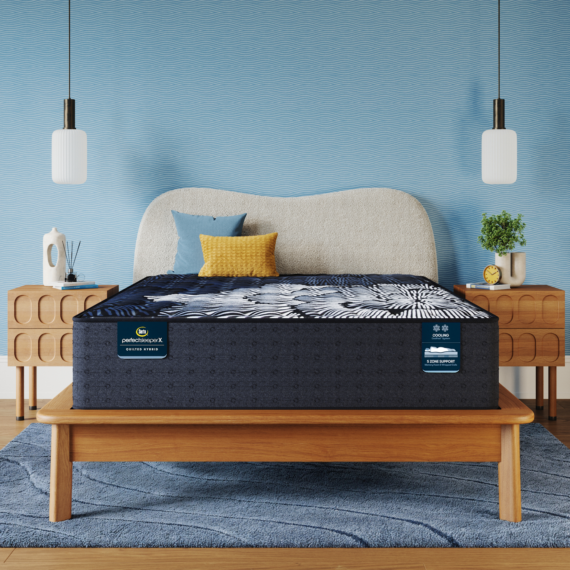 Perfect Sleeper X Max 14.25" Hybrid Medium Mattress Set -Queen 5001227319950