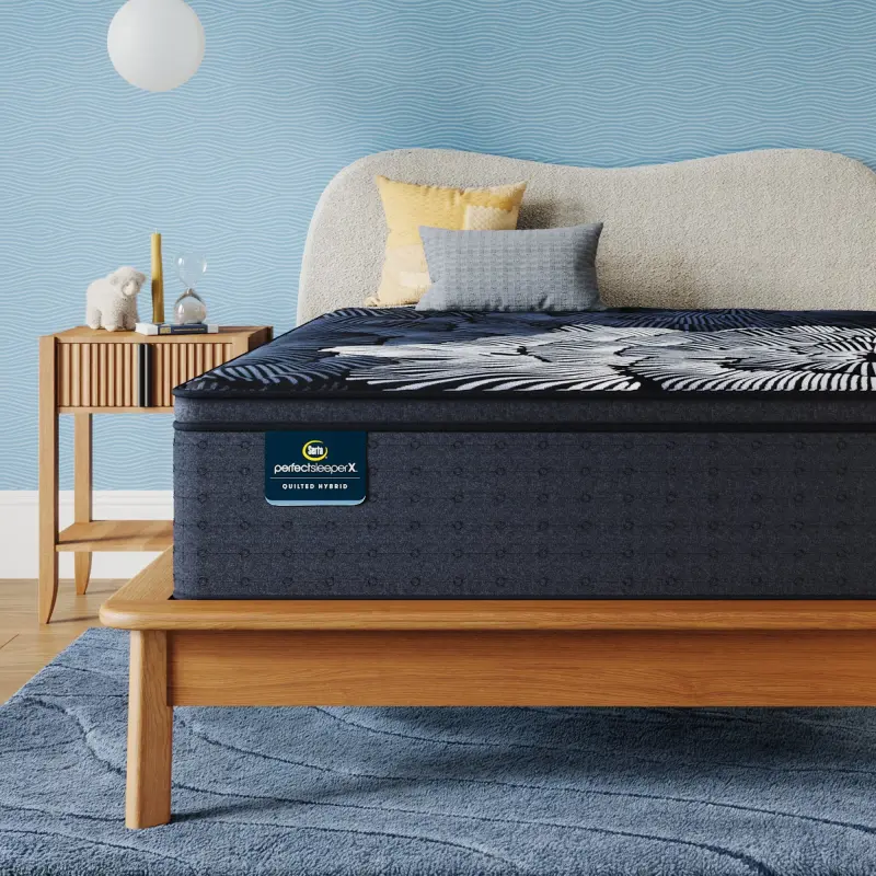 Serta Perfect Sleeper X Quilted Hybrid Mattress - Level Two Plush Pillow Top - Plush Pillow Top / Queen 5001229331050