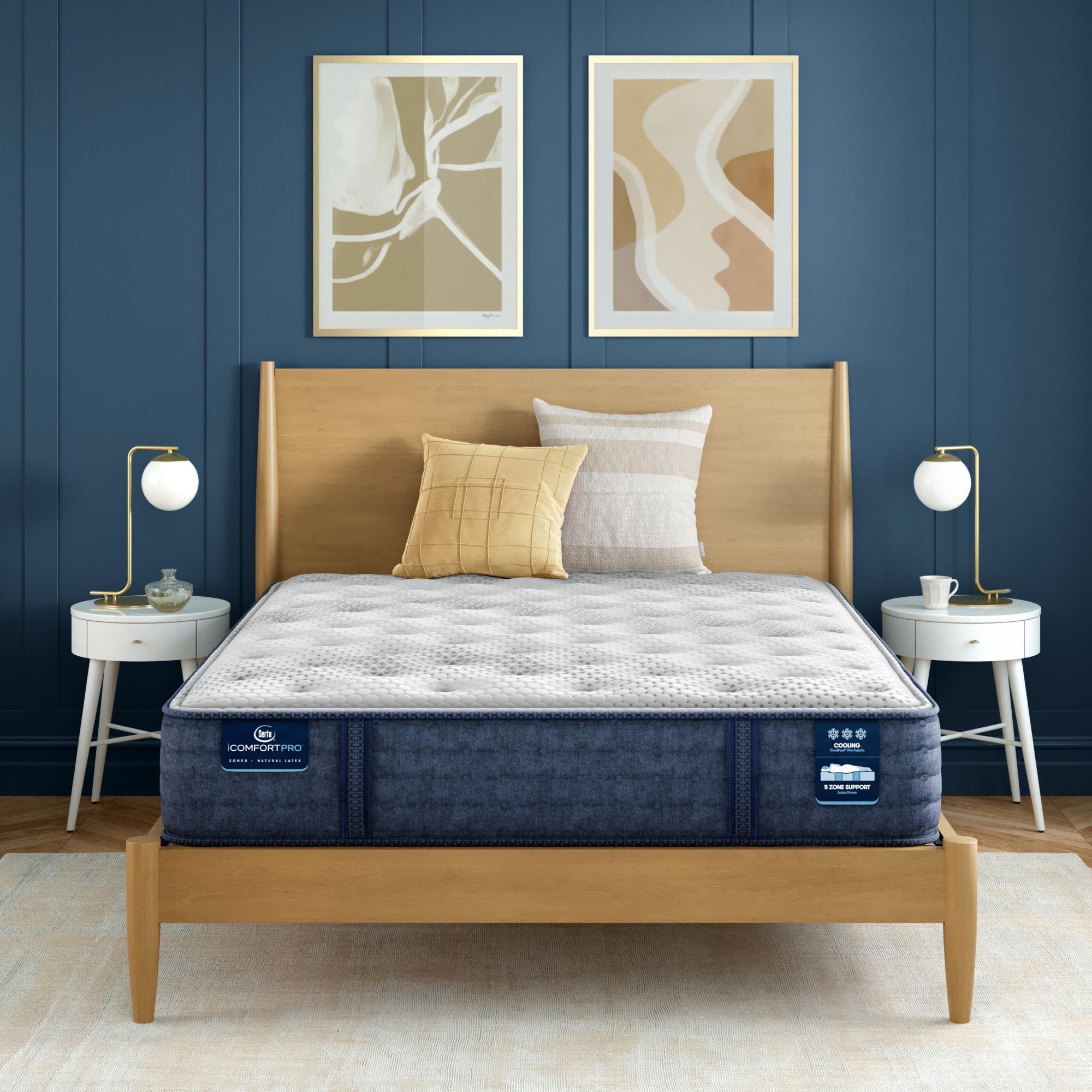 iComfortPro Chelsea 12" Latex Foam Medium Mattress Set -Twin XL 5008003819920