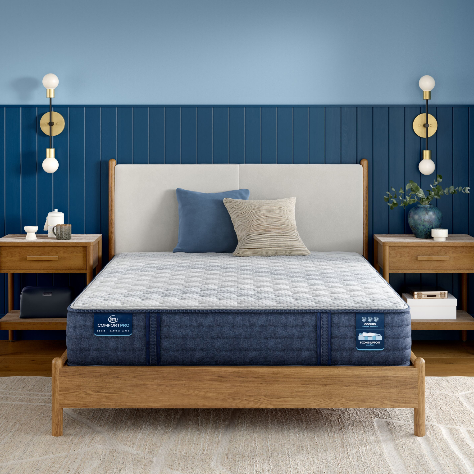 iComfortPro Ambrose 13" Latex Foam Firm Mattress Set -Twin XL 5008005619920