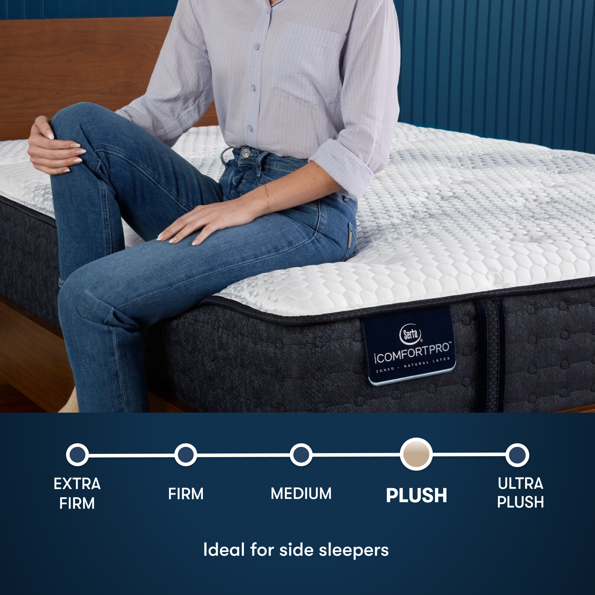 iComfortPro Ambrose 13" Latex Foam Plush Mattress Set -King 5008037629960
