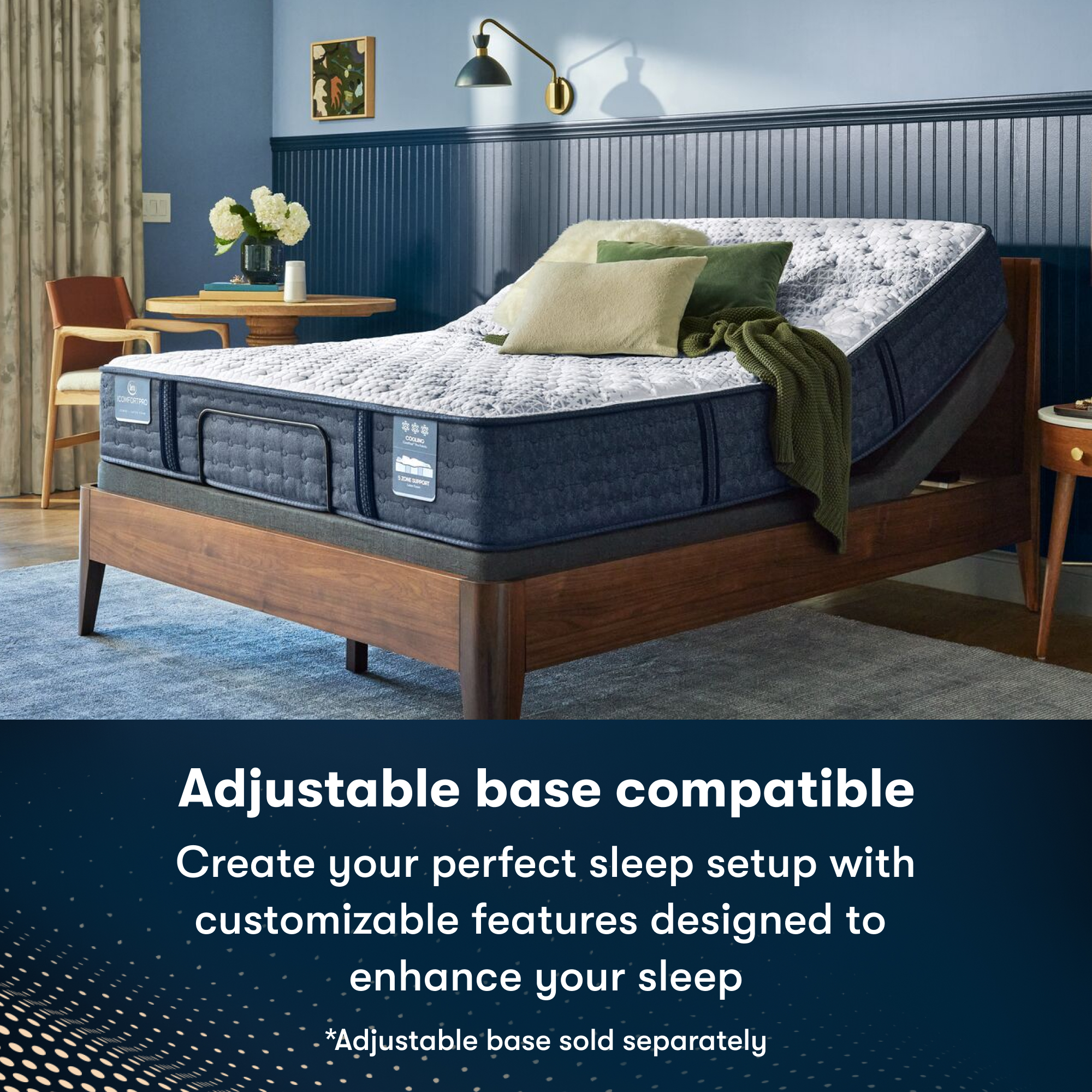 iComfortPro Ambrose 13" Latex Foam Plush Mattress Set -King 5008037629960
