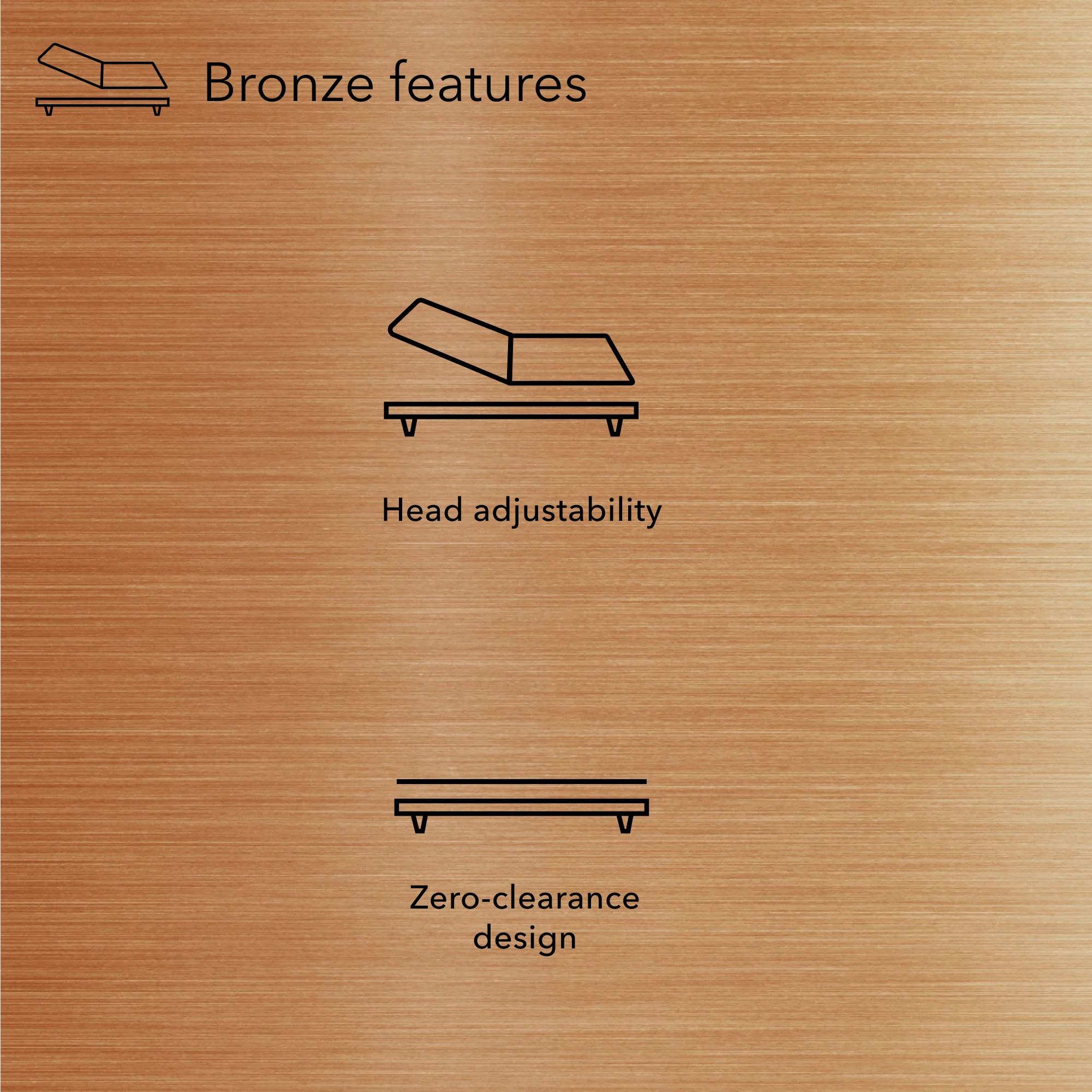 Baselogic™ Bronze Adjustable Base - Split Cal King 5008330197571