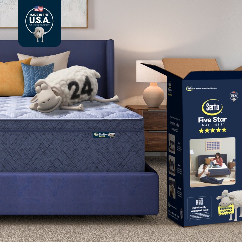 Serta Five Star Mattress - 16" Plush Pillow Top - 16" Plush Pillow Top / Twin XL 5009400131020