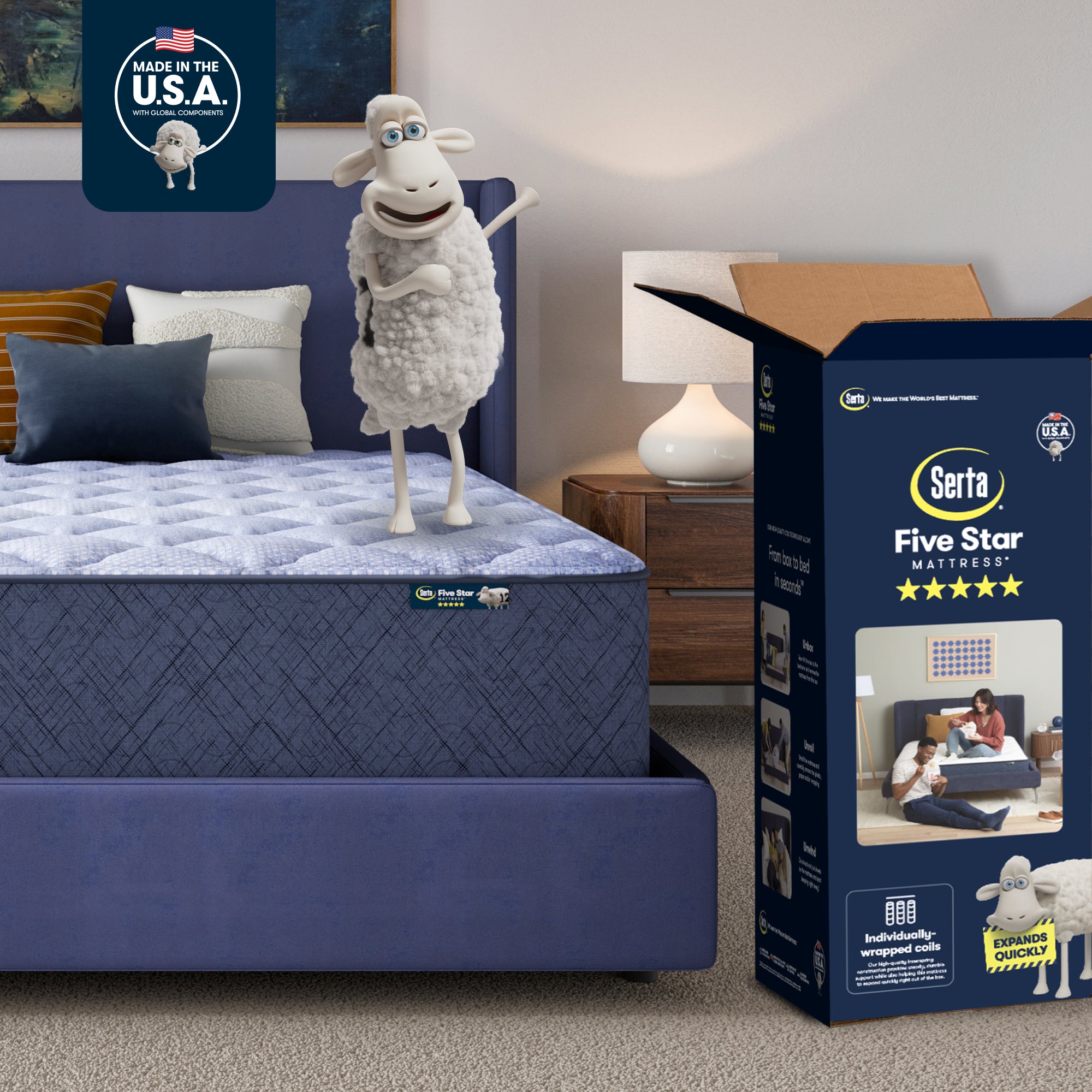 Serta Five Star Mattress - 14" Plush - 14" Plush / Twin XL 5009400221020