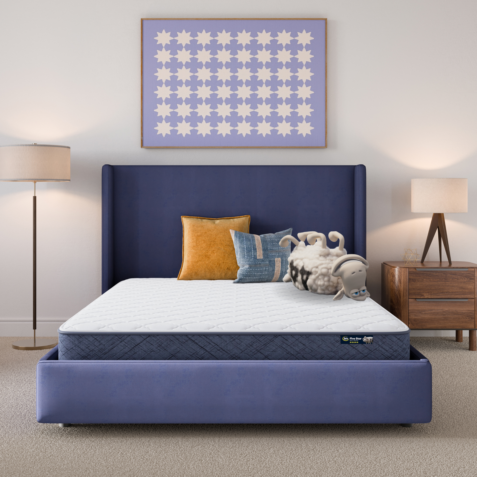 Serta Perfect Day 7" Firm Mattress in a Box -California King 5009457911070