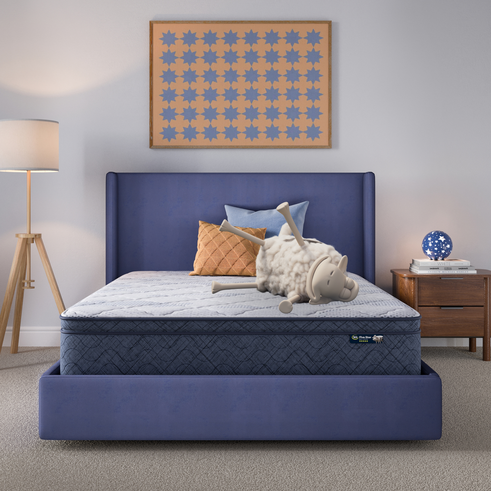 Serta Perfect Day 12" Plush Pillow Top Mattress in a Box -California King 5009596431070