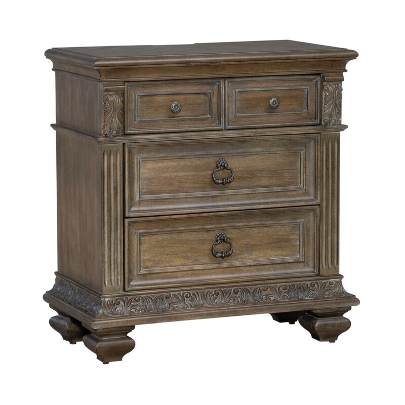 Carlisle Court Bedside Chest w/ Charging Station 502BR62