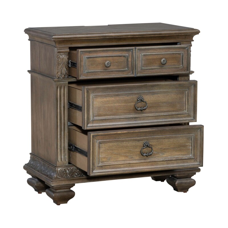 Carlisle Court Bedside Chest w/ Charging Station 502BR62