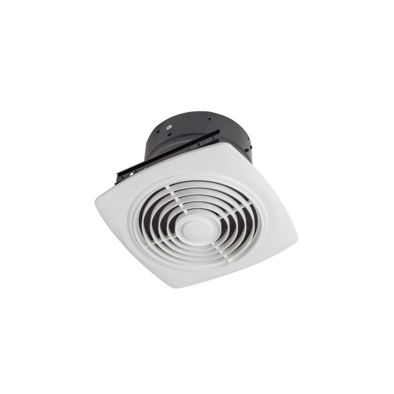 10-Inch 330 CFM Vertical Discharge Ventilation Fan, Square Plastic Grille, 8.0 Sones 504