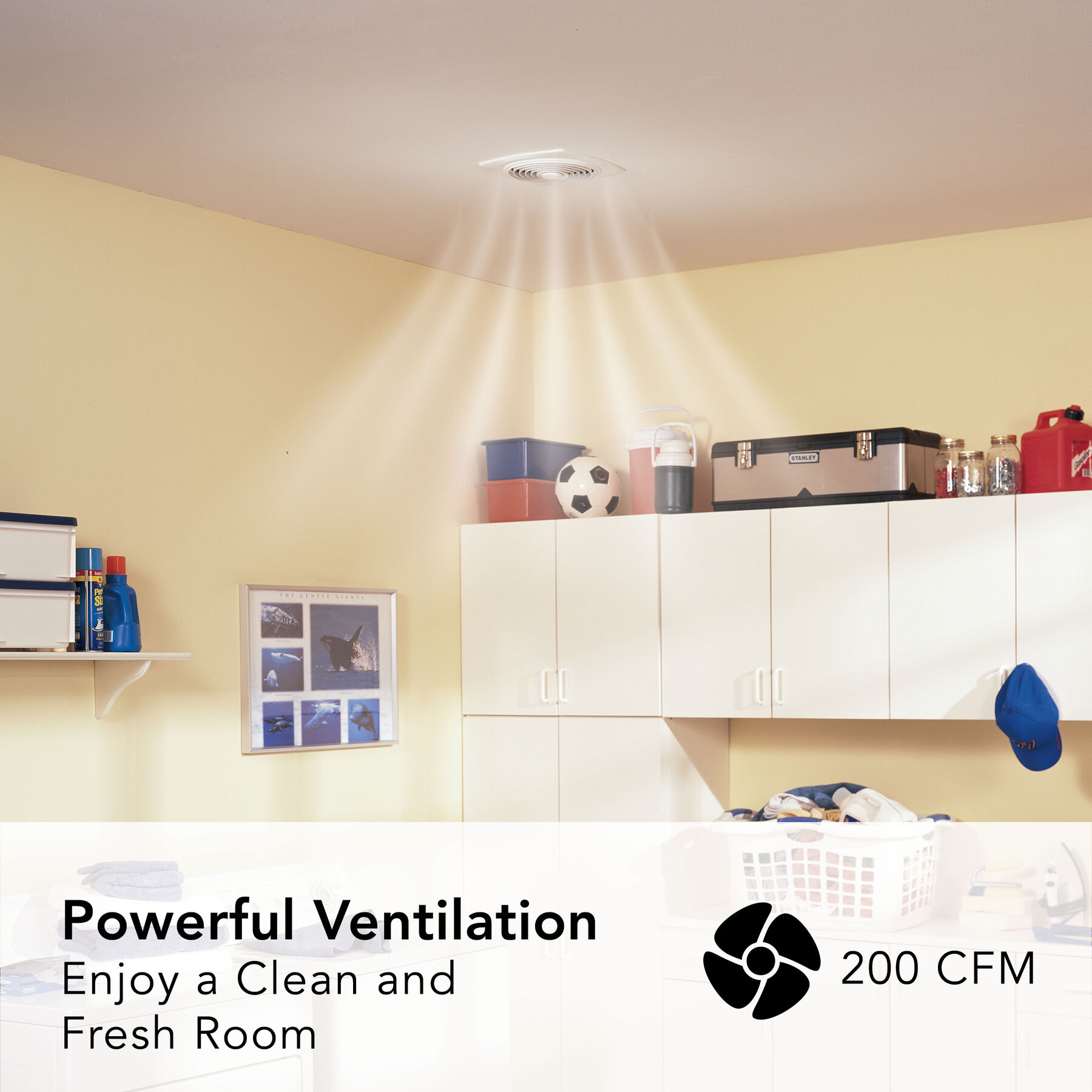 8-Inch Vertical Discharge Fan, 200 CFM 505