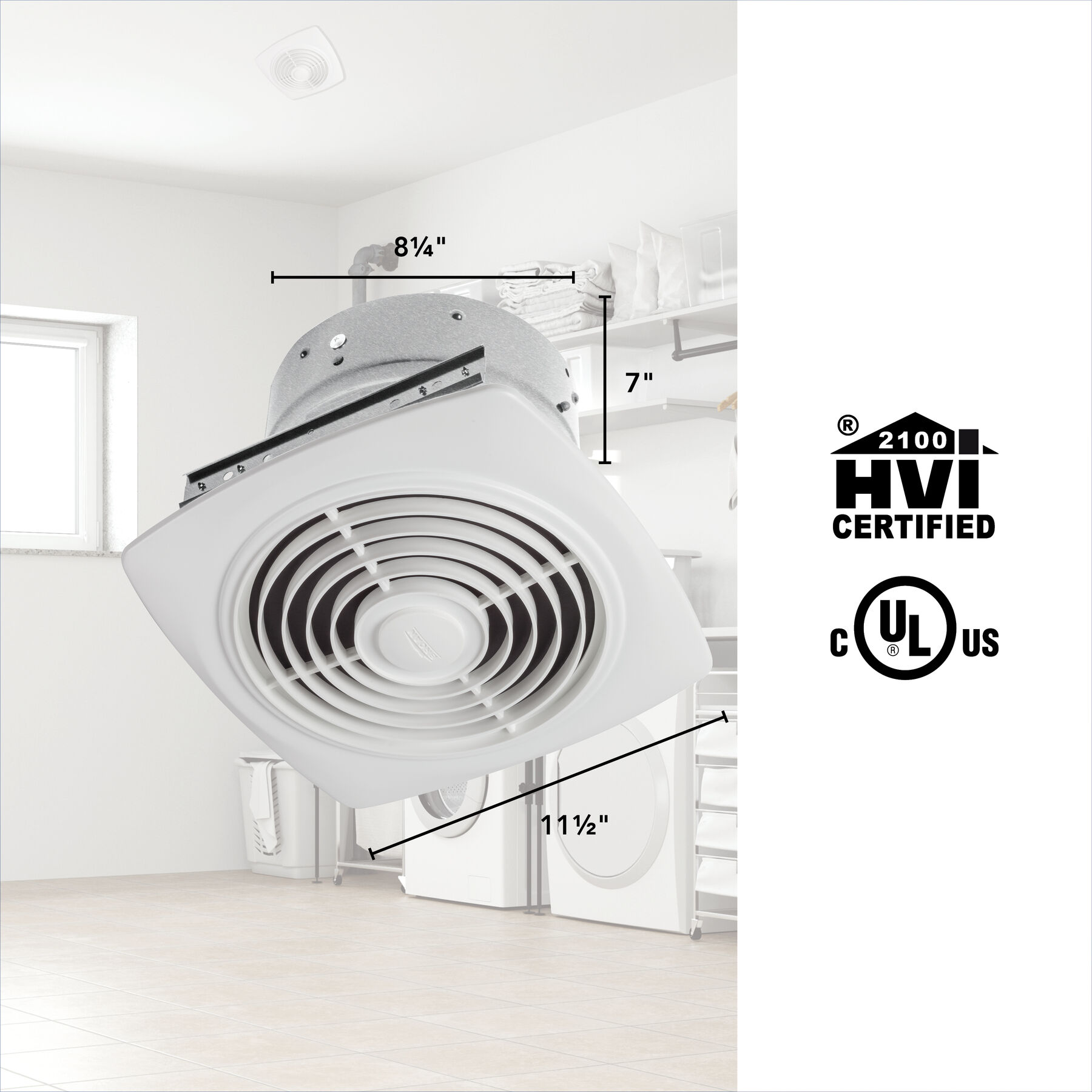 8-Inch Vertical Discharge Fan, 200 CFM 505
