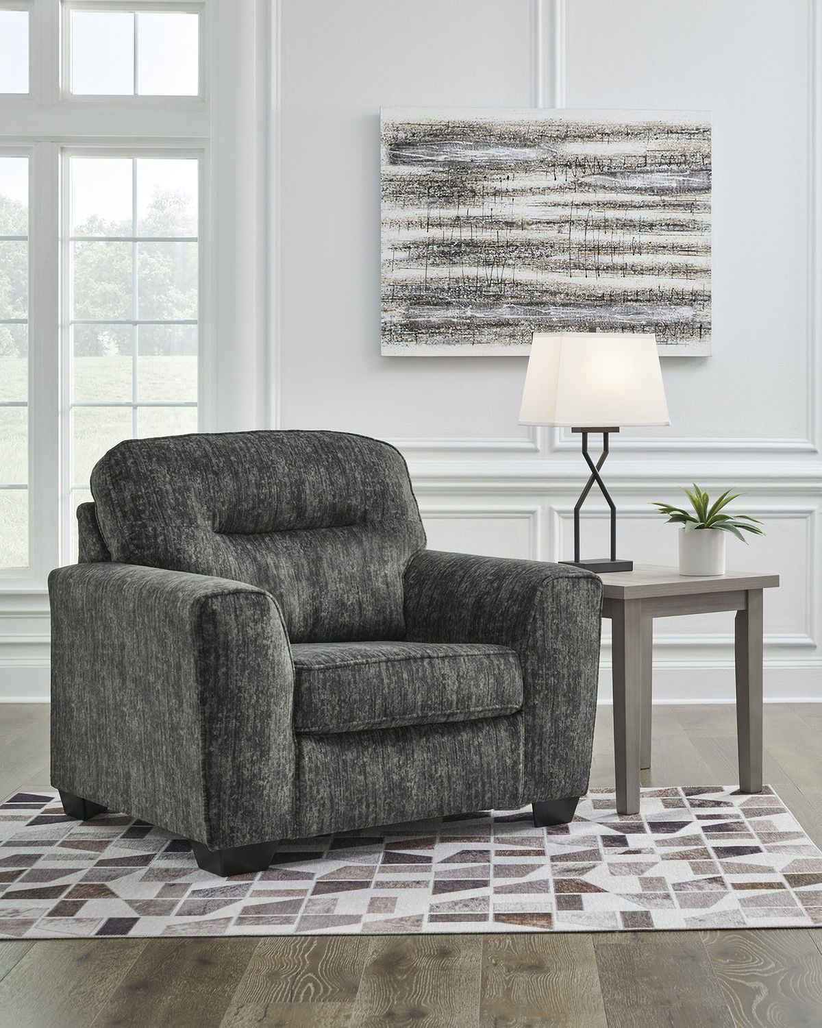 Lonoke Chair and a Half In Gunmetal 5050423