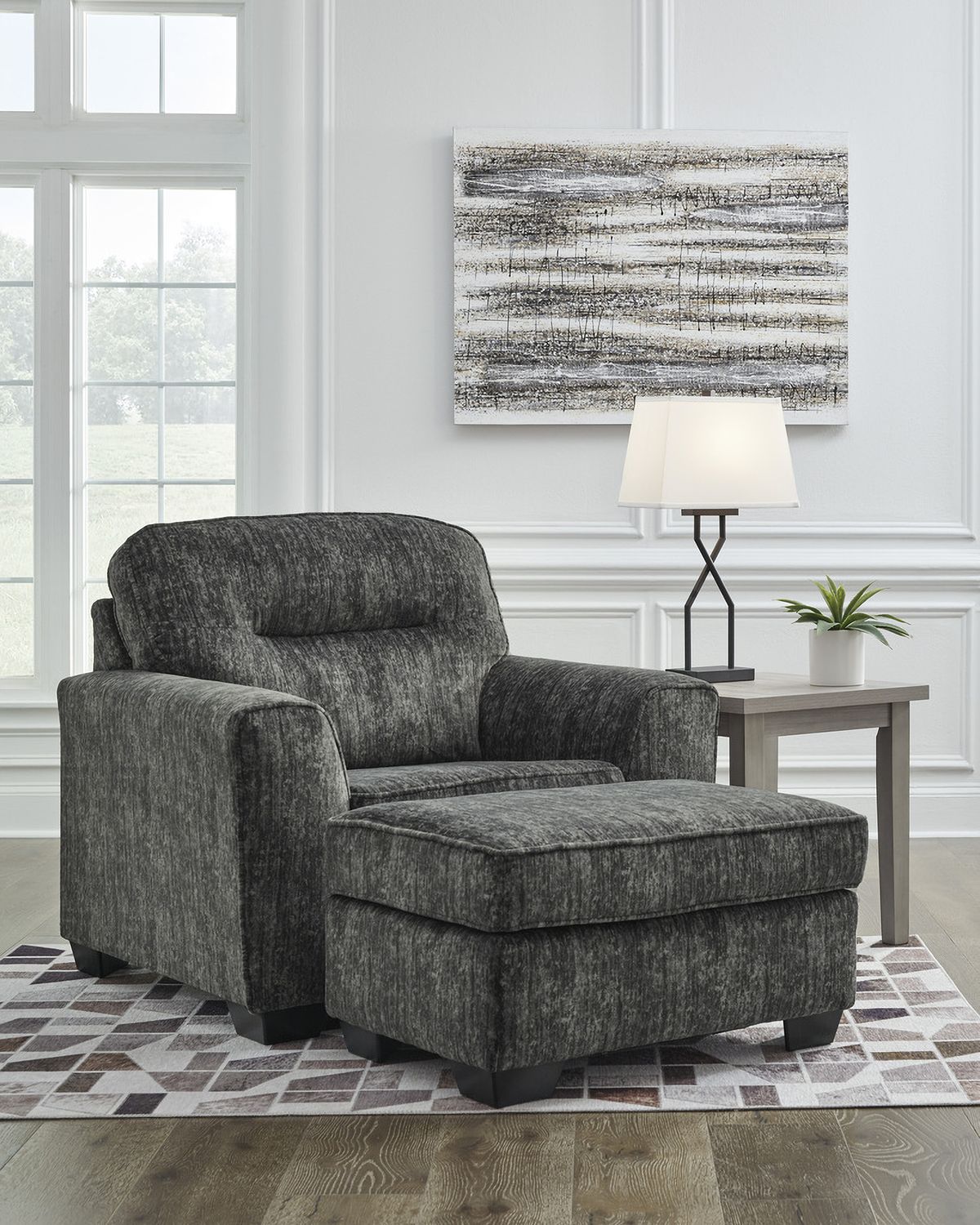 Lonoke Chair and a Half In Gunmetal 5050423