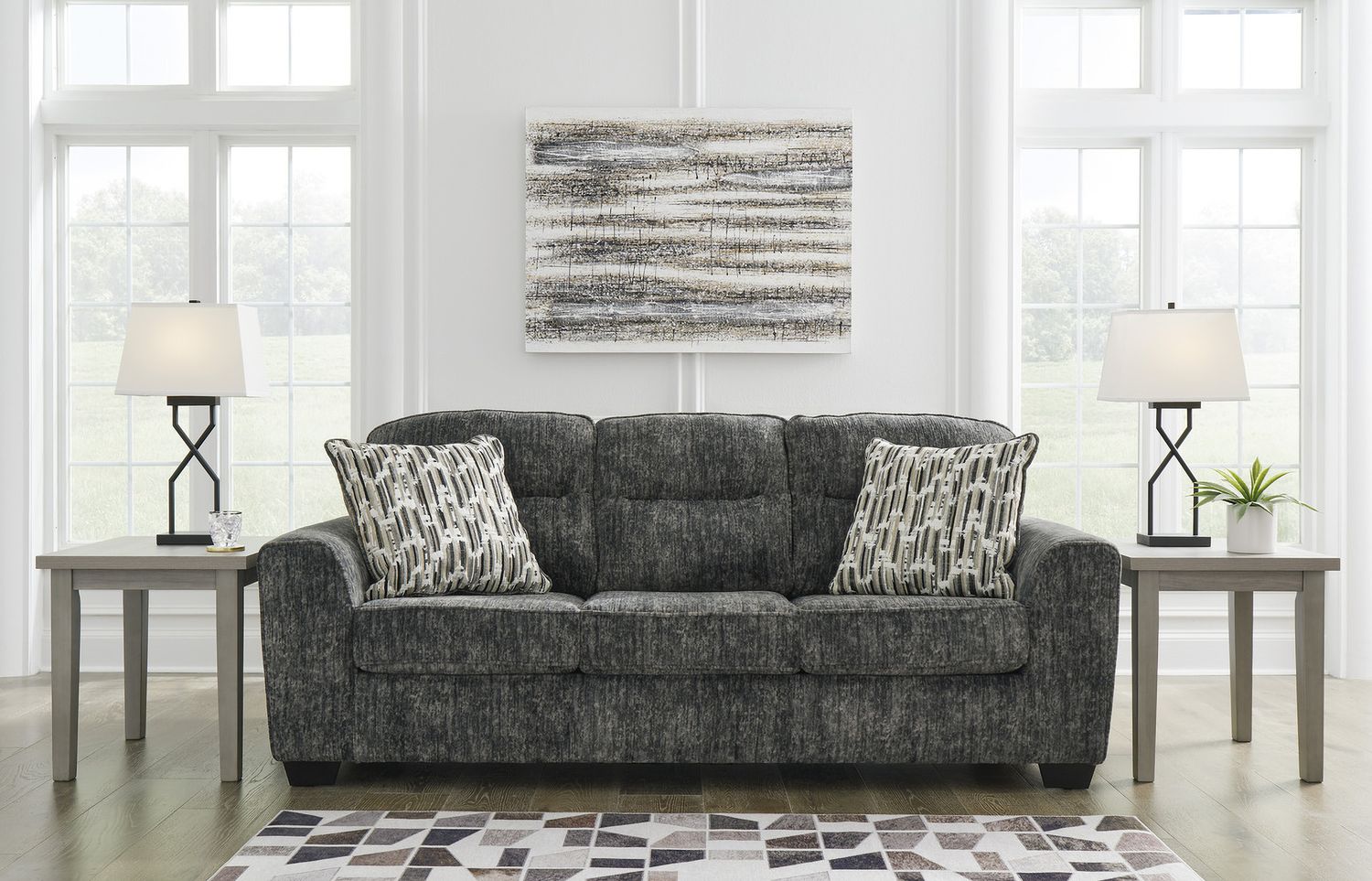 Lonoke Sofa In Gunmetal 5050438