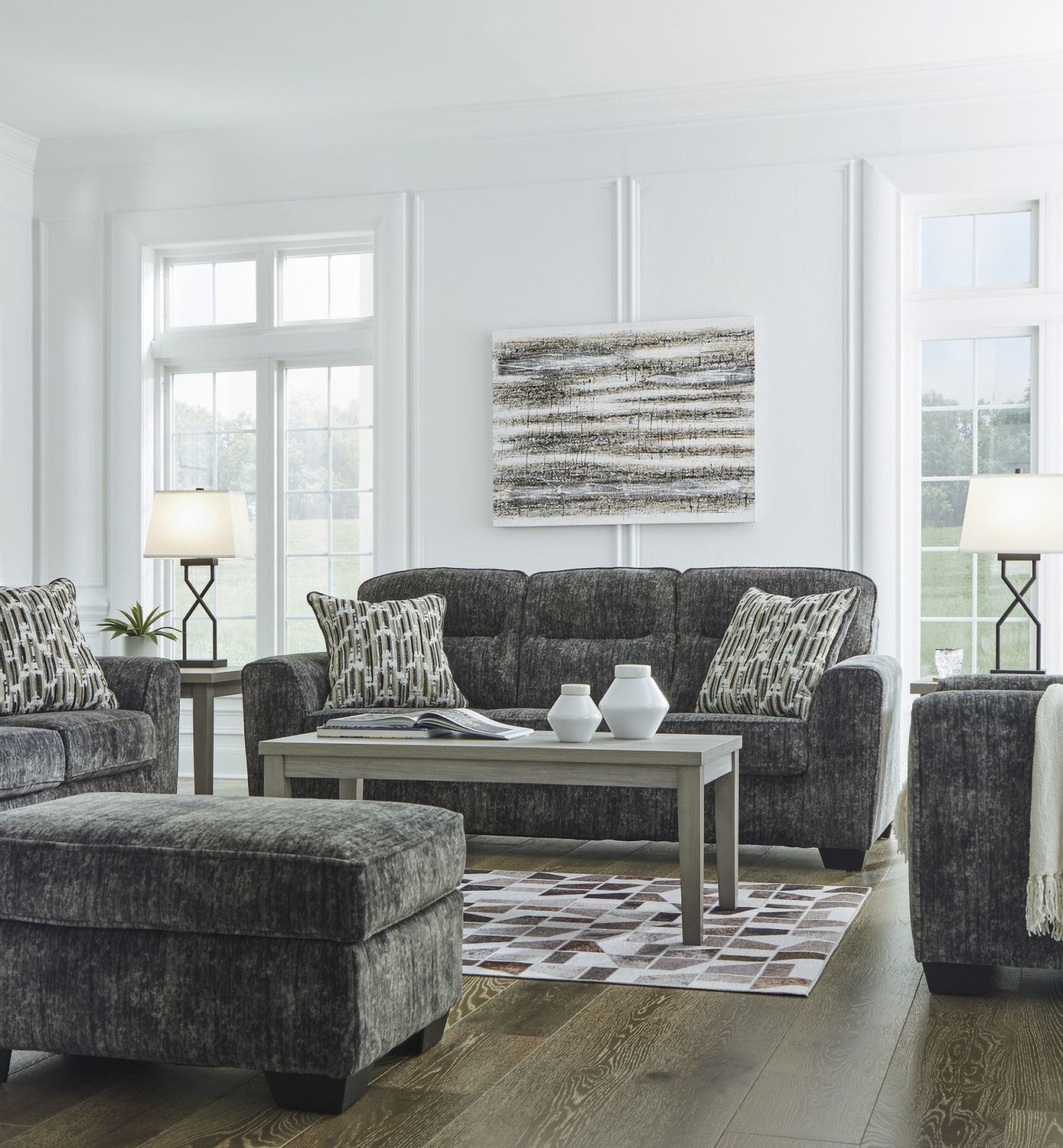 Lonoke Sofa In Gunmetal 5050438