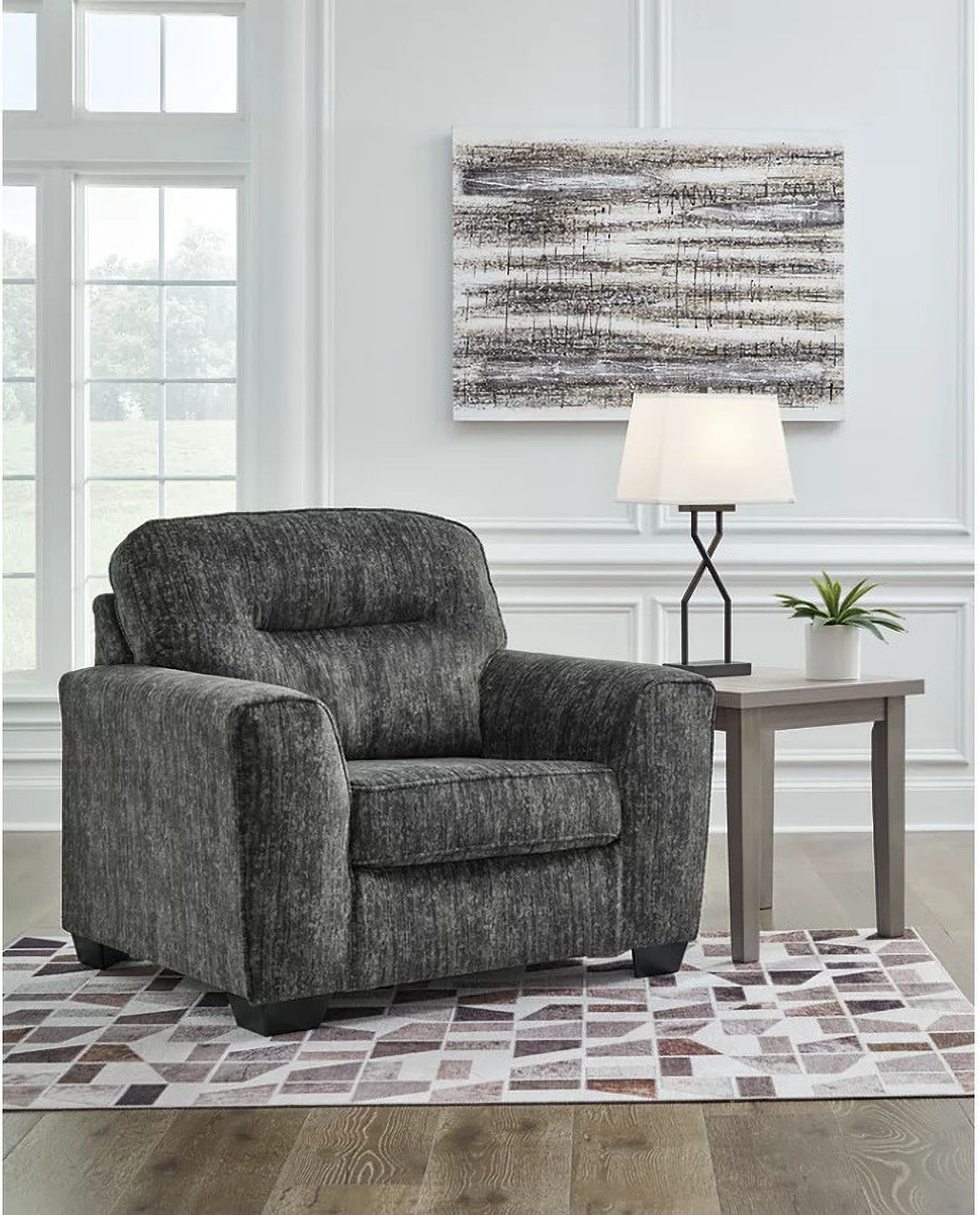 Lonoke Living Room Set In Gunmetal 50504U1