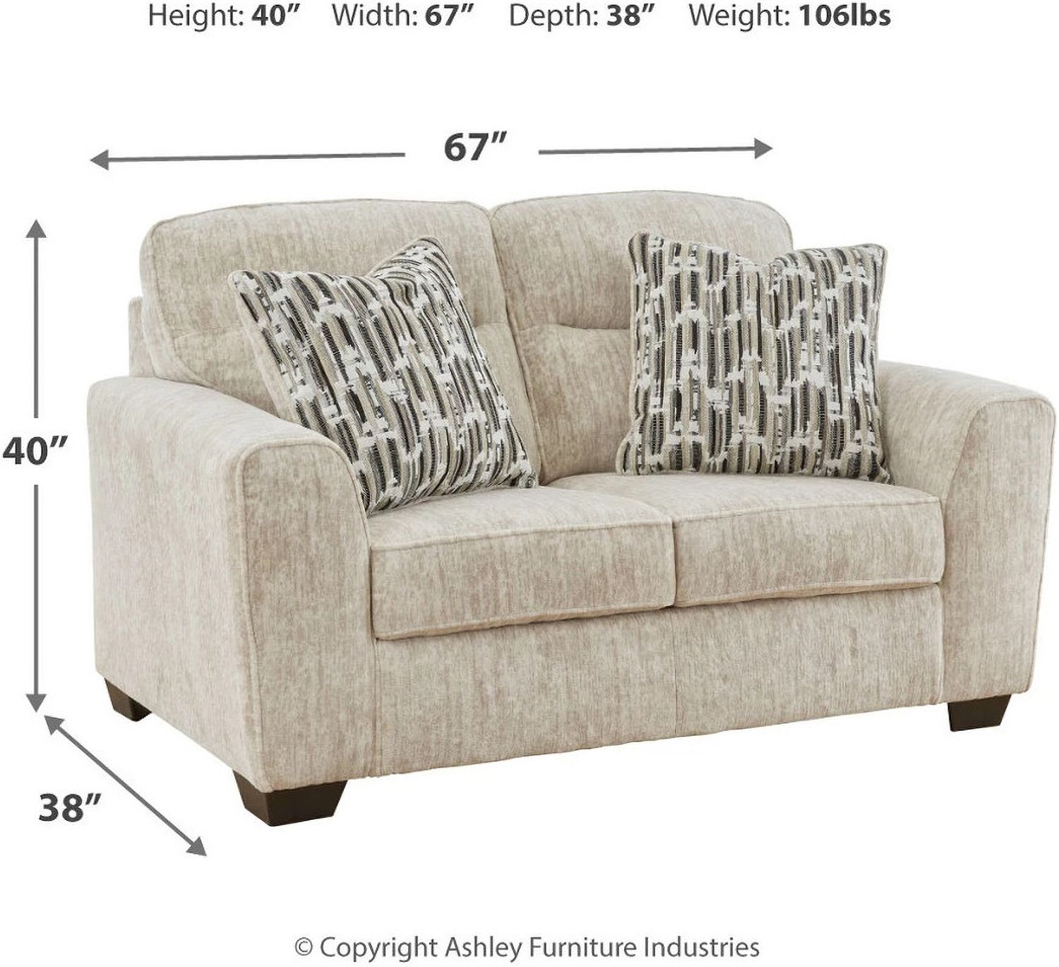 Lonoke Living Room Set In Parchment 50505U1