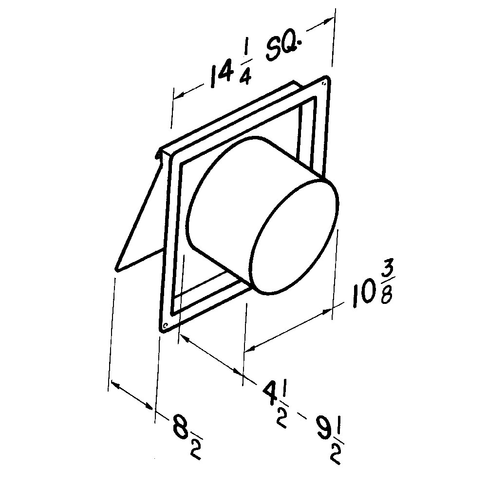 430 CFM Chain-Operated, Through-Wall Ventilation Fan 506