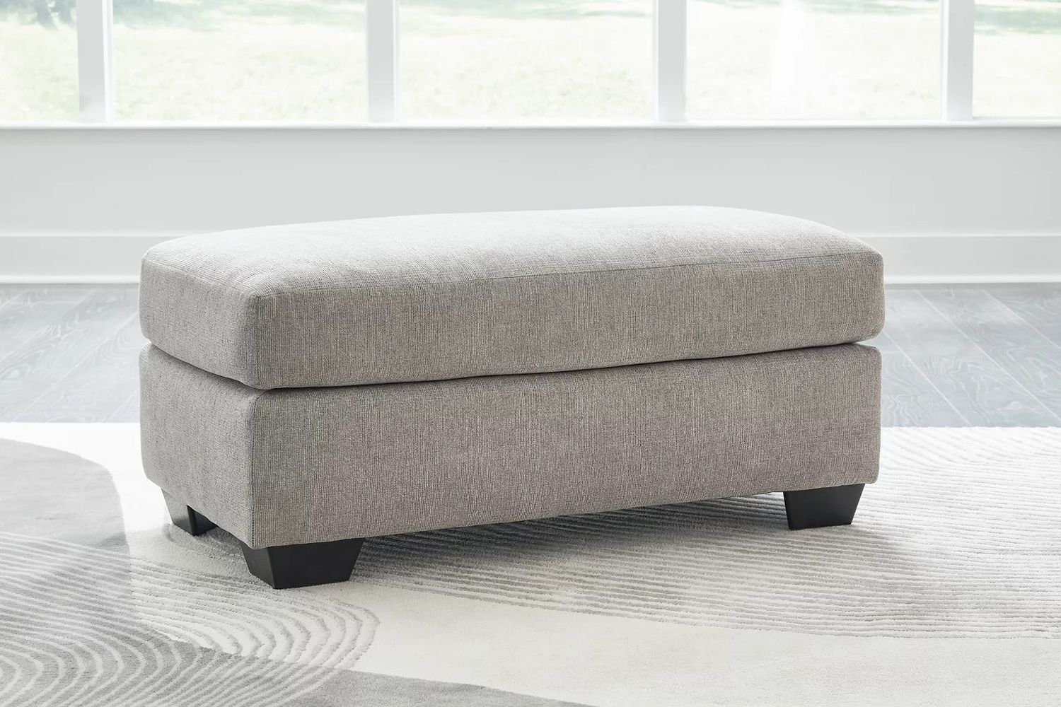 Avenal Park Ottoman In Flannel 5080514