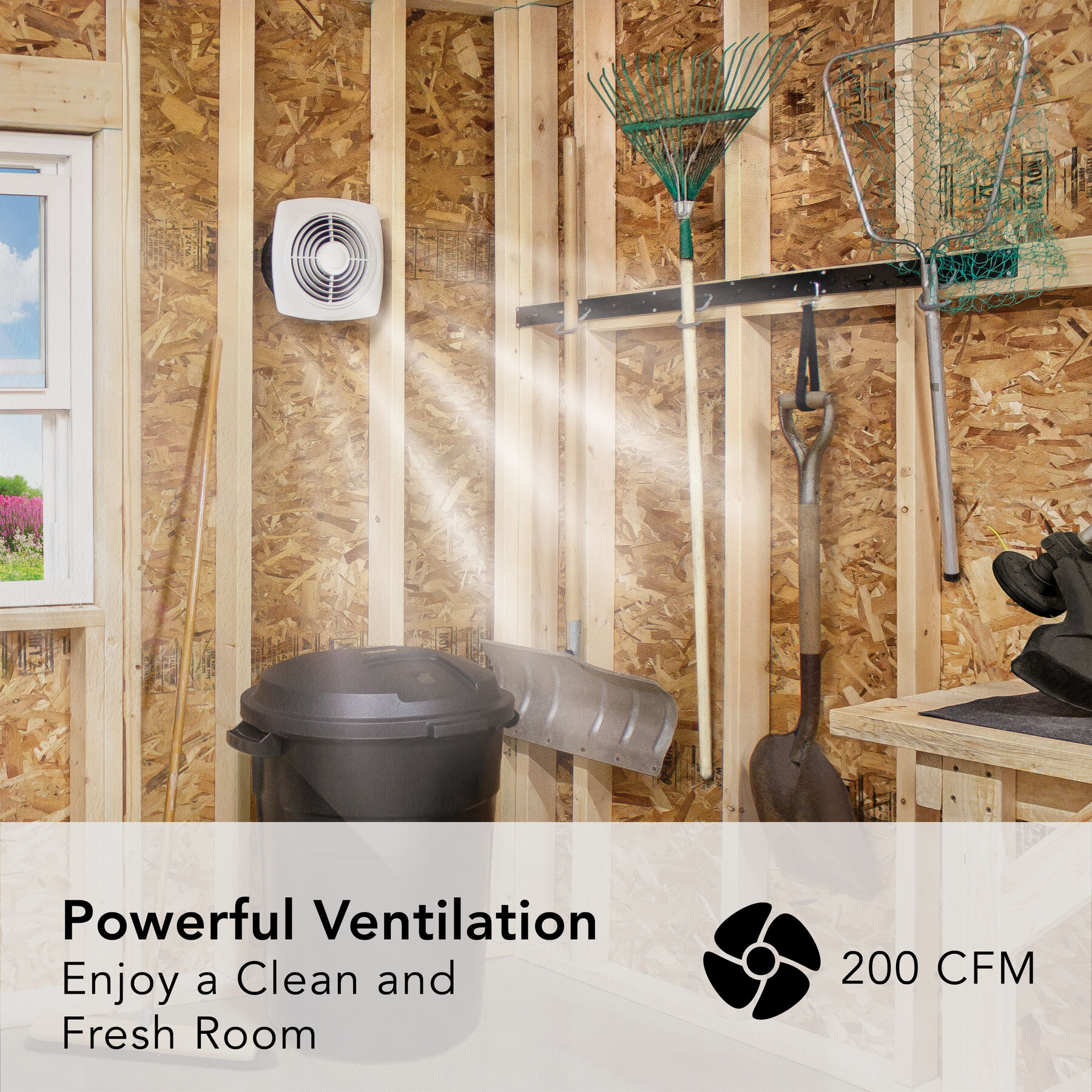 200 CFM Through-Wall Ventilation Fan 509