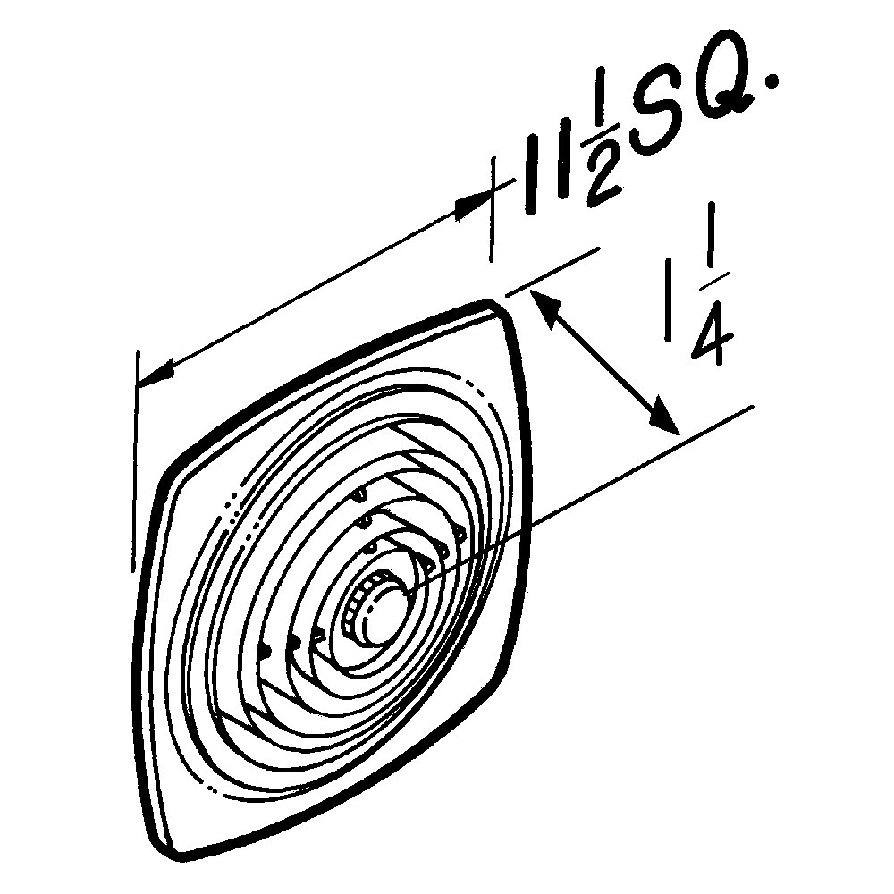 200 CFM Through-Wall Ventilation Fan with On/Off Switch 509S