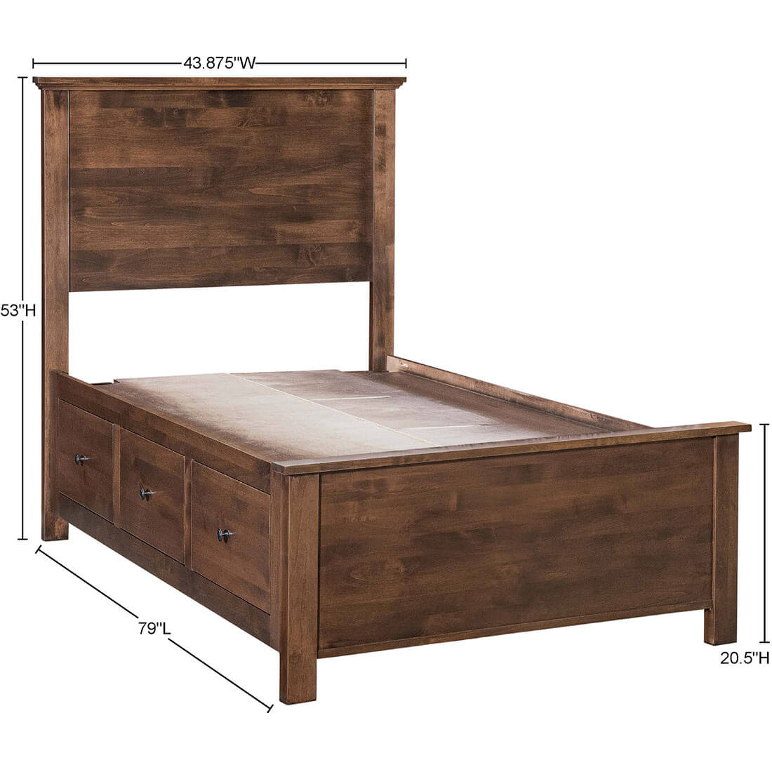 Portland Shiplap Twin Bed - 51278 51278