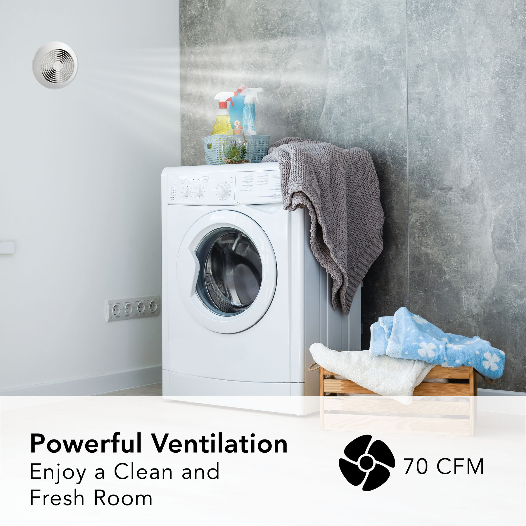 70 CFM Through-Wall Ventilation Fan 512M