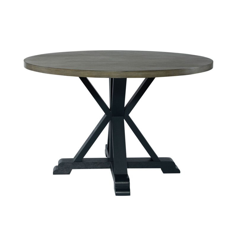Lakeshore Single Pedestal Table- Navy 519NYT4848