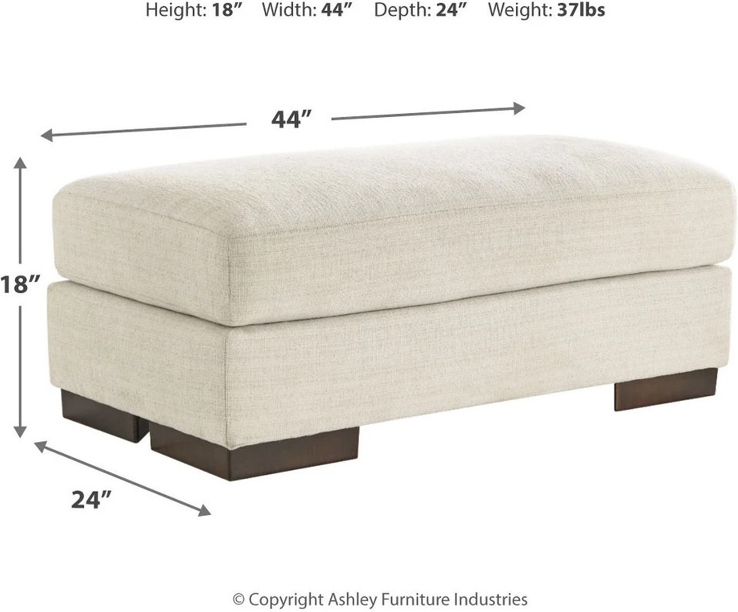 Maggie Ottoman In Birch 5200314