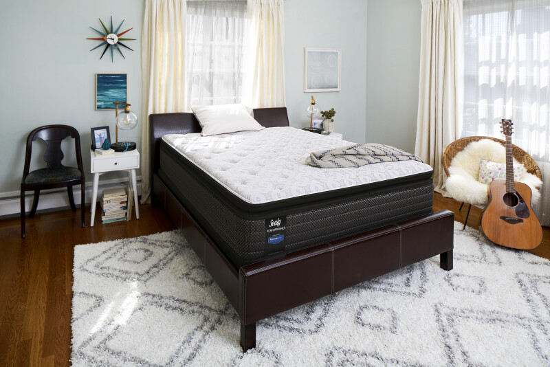 Sealy Response Heartwarming Plush Eurotop Twin Gray 52060830 Picture 1