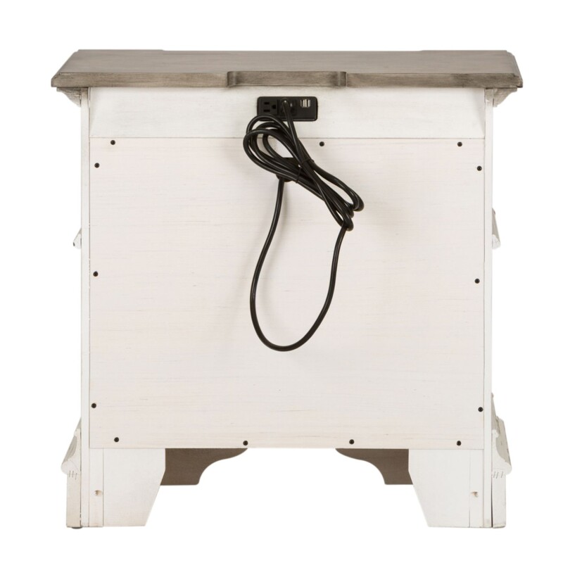 Abbey Park 2 Drawer Night Stand w/ Charging Station 520BR61