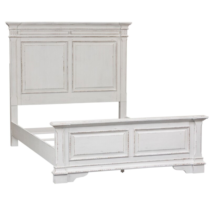 Abbey Park Queen Panel Bed, Dresser & Mirror, Chest 520BRQPBDMC