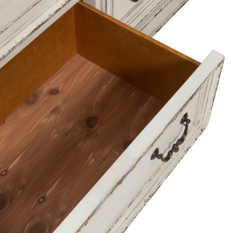 Abbey Park Queen Panel Bed, Dresser & Mirror, Chest, Night Stand 520BRQPBDMCN