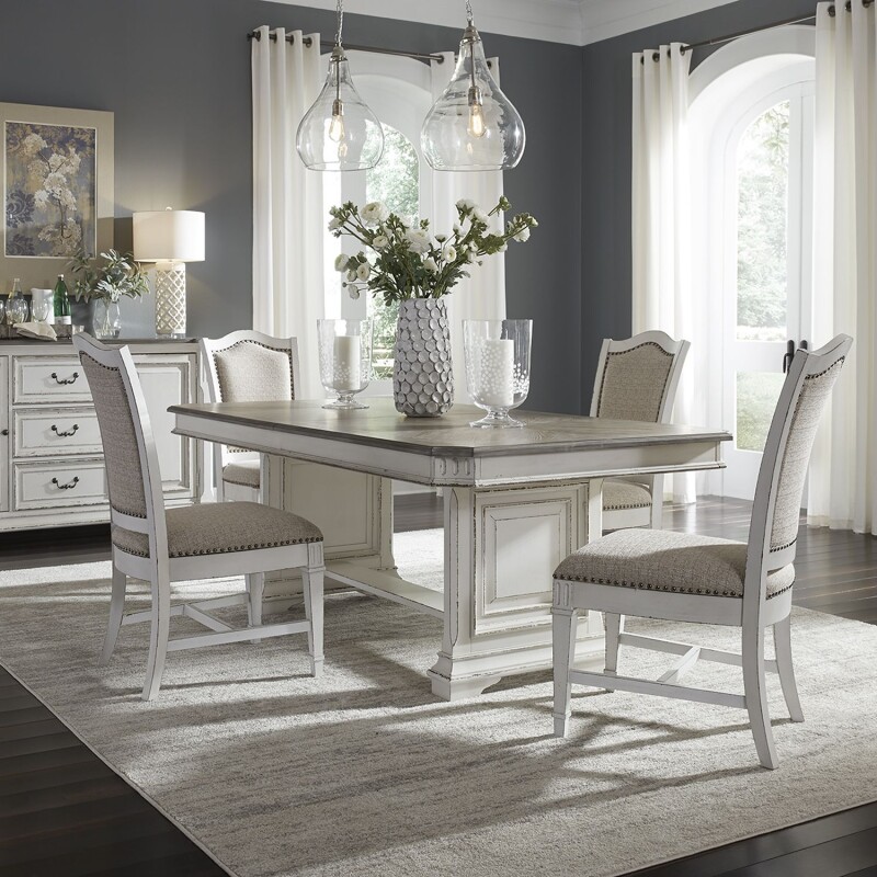 Abbey Park 5 Piece Trestle Table Set 520DR5TRS