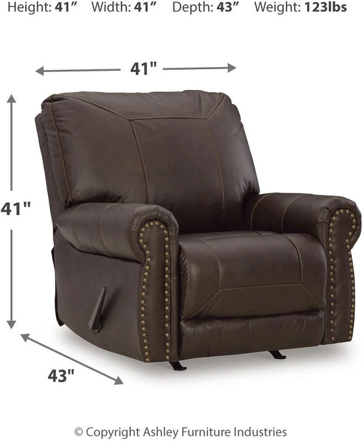 Colleton Recliner In Dark Brown 5210725