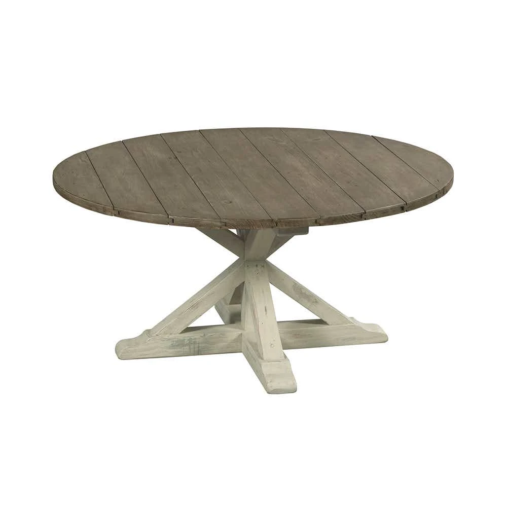 Reclamation Place Trestle Round Cocktail Table 523911W