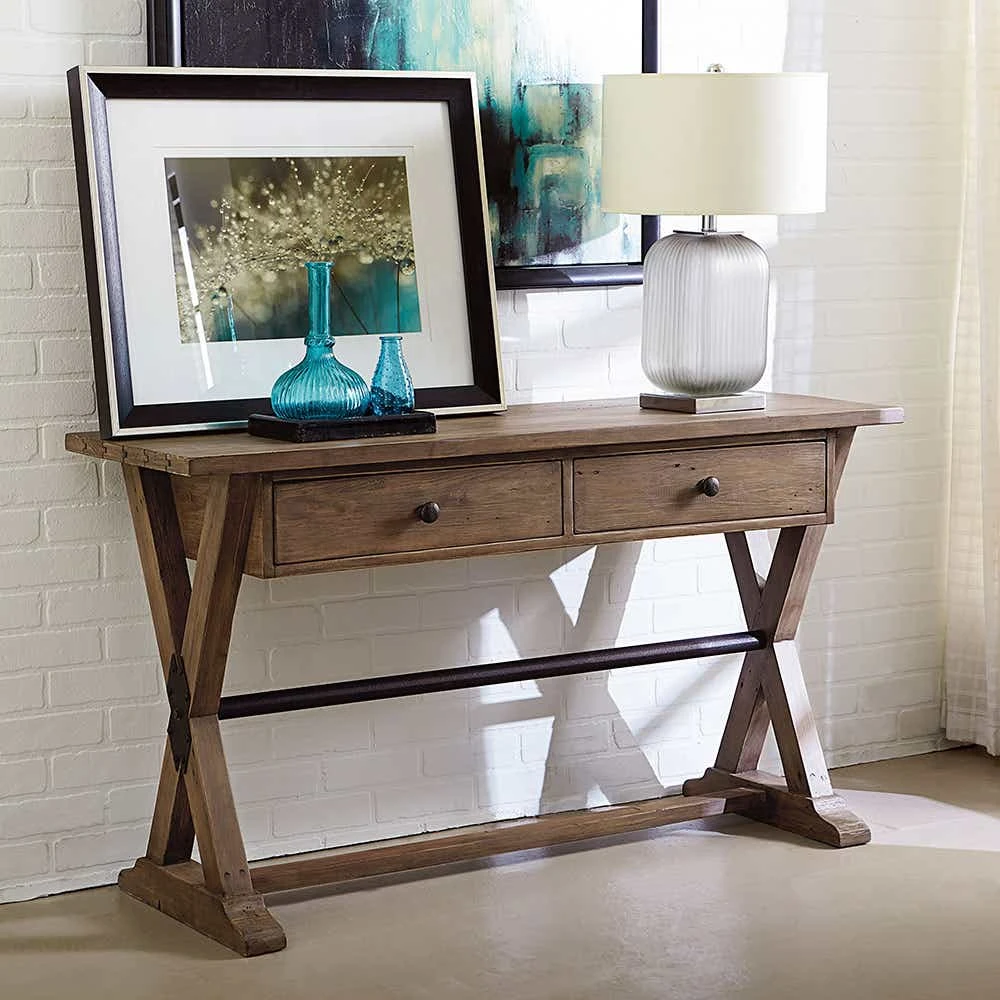 Reclamation Place Trestle Sofa Table 523925