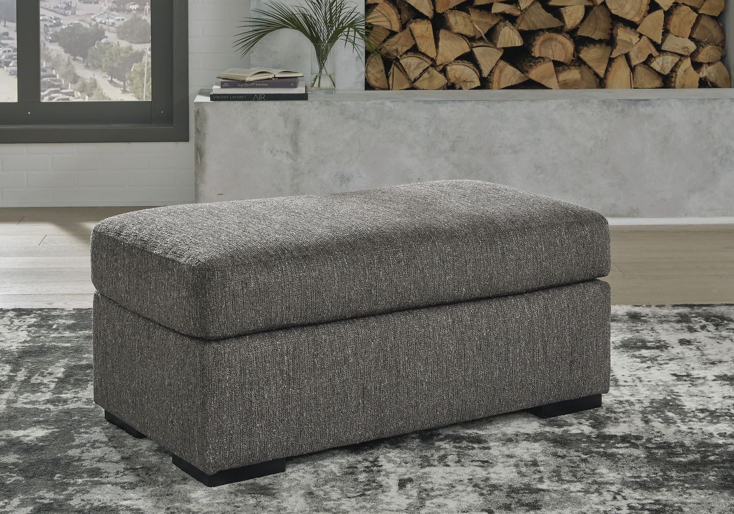 Gardiner Pewter Ottoman 5240414
